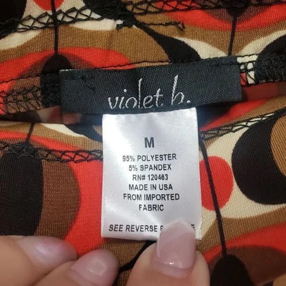 violet b. Retro 70's Geometric Print Pant - Picture 4 of 5